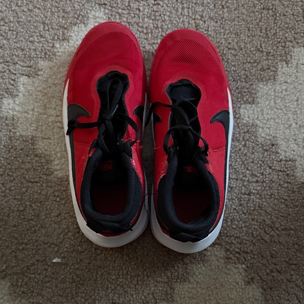 Nike Red and Black Kids Sneakers